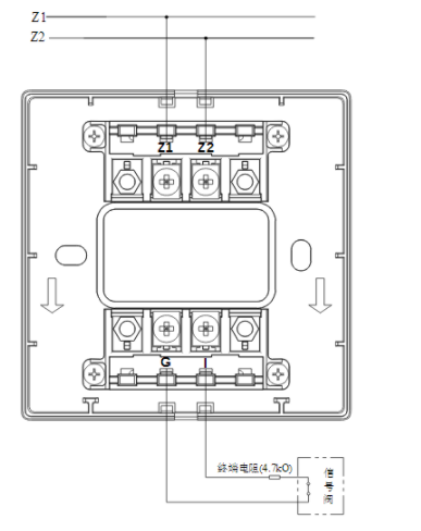 浙江海湾GST-LD-8300B输入模块常闭无源触点接线图