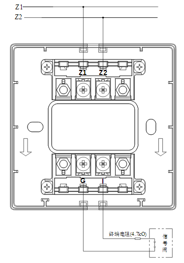 浙江浙江海湾消防GST-LD-8300B输入模块常闭无源触点接线图
